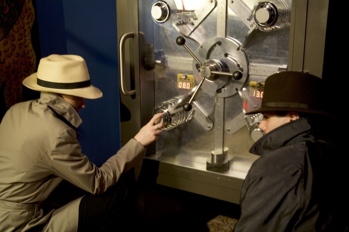 One of Operation Spy's activities involves cracking a safe