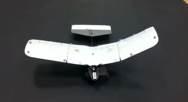 The Urbana-Champaign MAV features articulated wings with movable trailing edge flaps