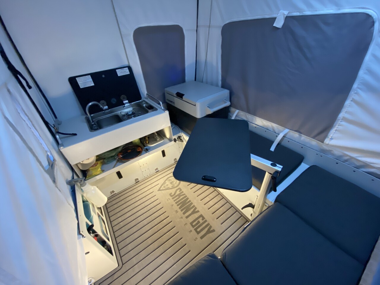 Overhead of the Skinny Guy 6.5 layout