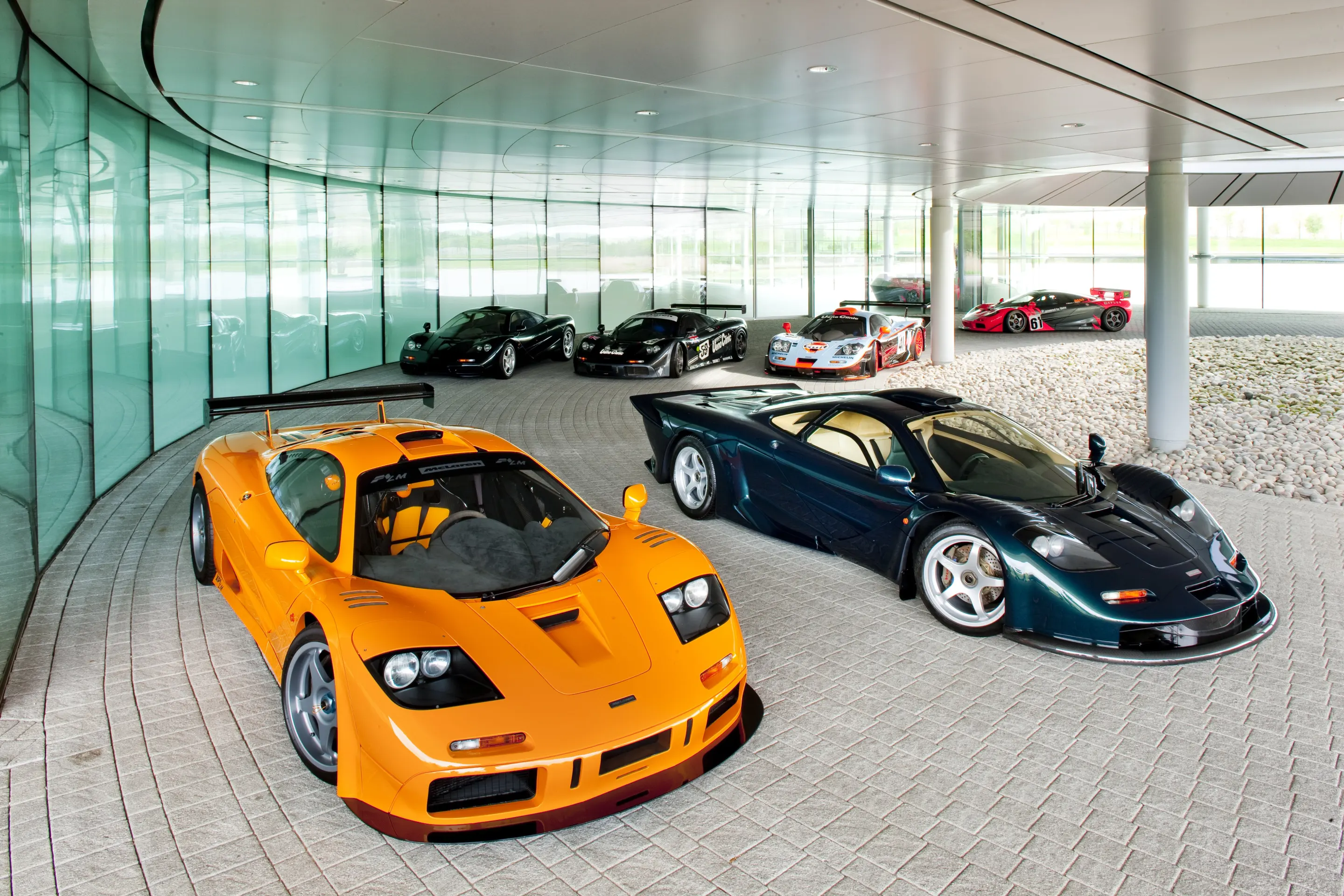 F1's at McLaren's headquarters in Woking, England