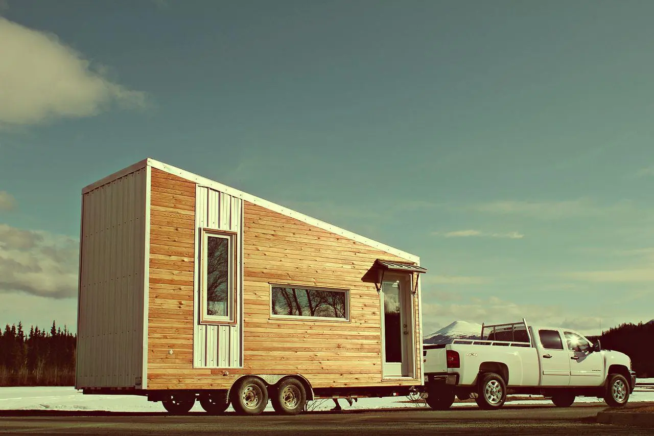 Leaf House is a tiny portable home design that takes up a small amount of space, is big enough to live in comfortably, and accommodates a family of four