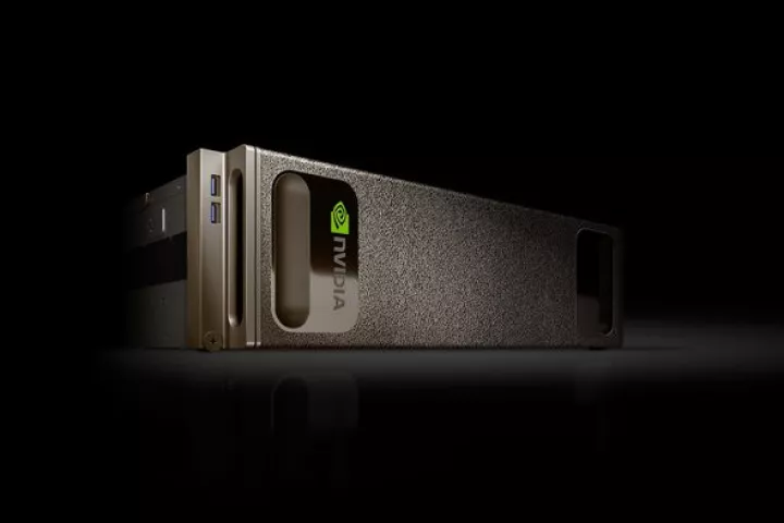 Nvidia's DGX-1 has eight Tesla GP100 GPUs, each with 16 gigabytes of memory