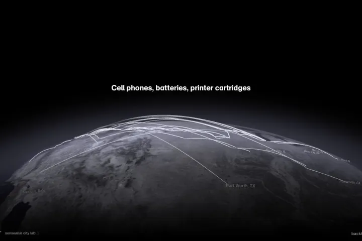 MIT's backtalk project aims at tracing the journeys of discarded electronics by applying location trackers to a number of products