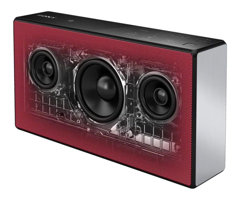 The SRS-X5 sports two 5 W full-range drivers and a 10 W subwoofer