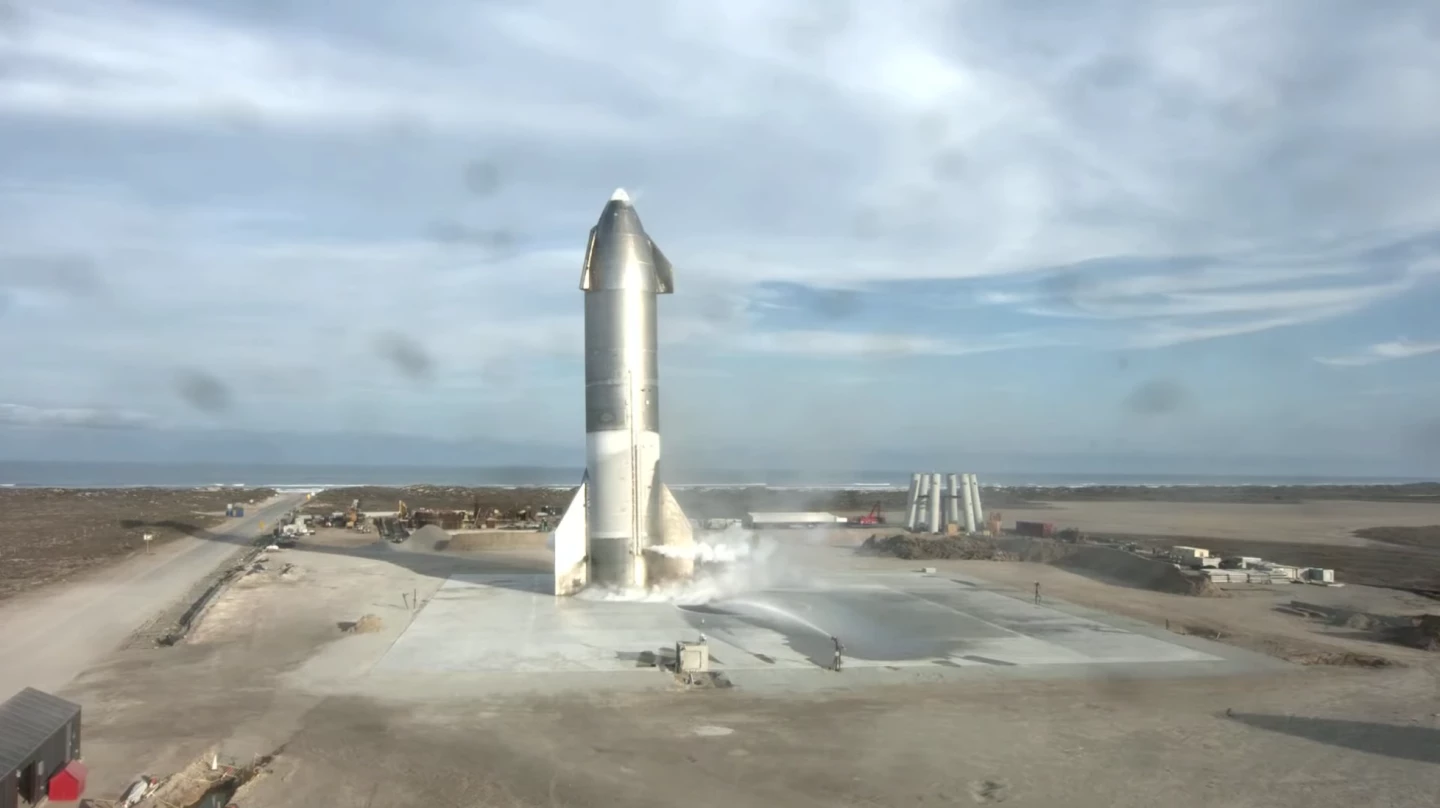 SN10 on the pad