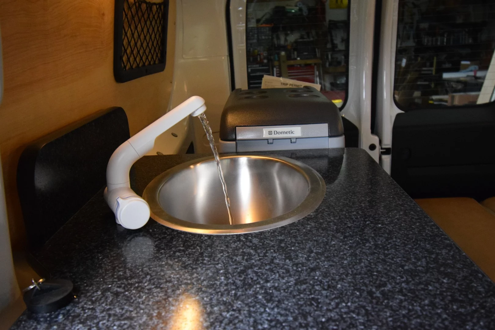 The Cascade camper includes a proper sink