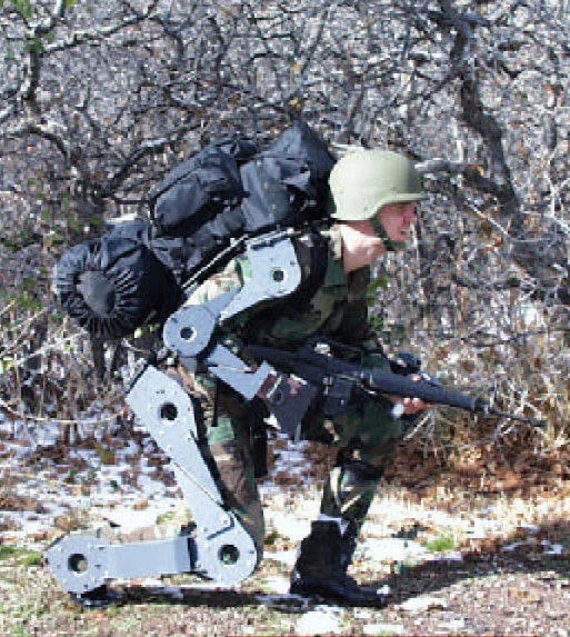 An artist's impression of what a combat exoskeleton might look like - circa 1999