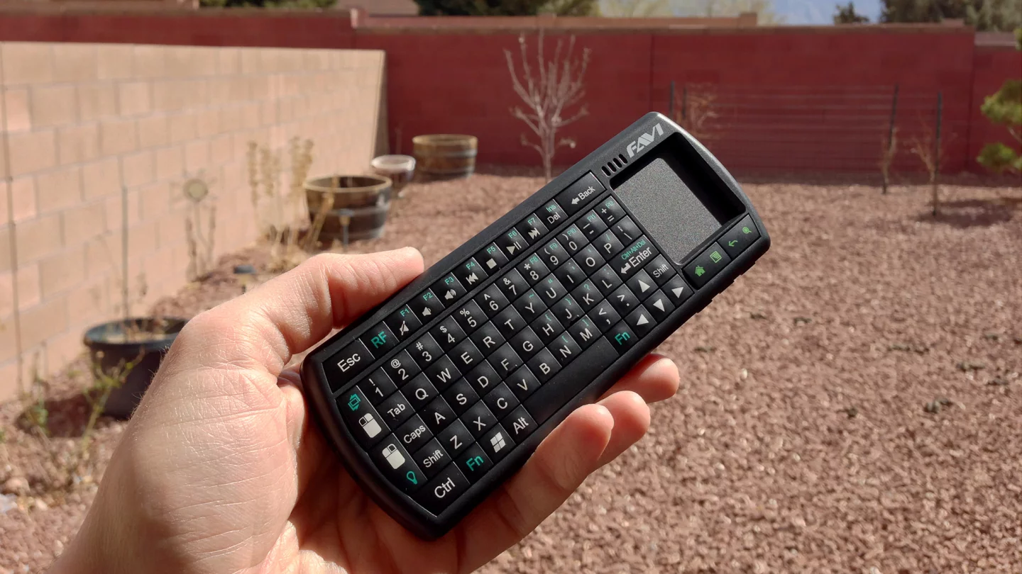 The awkardly-named "SmartStick Wireless Keyboard with Mouse Touchpad" is a solid accessory