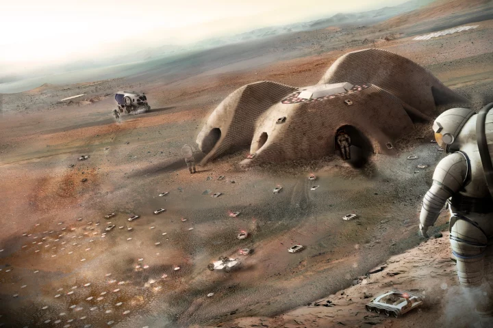 Foster + Parterns' 3D-printed Mars shelter would cover an area of 93 sq m (1,001 sq ft)
