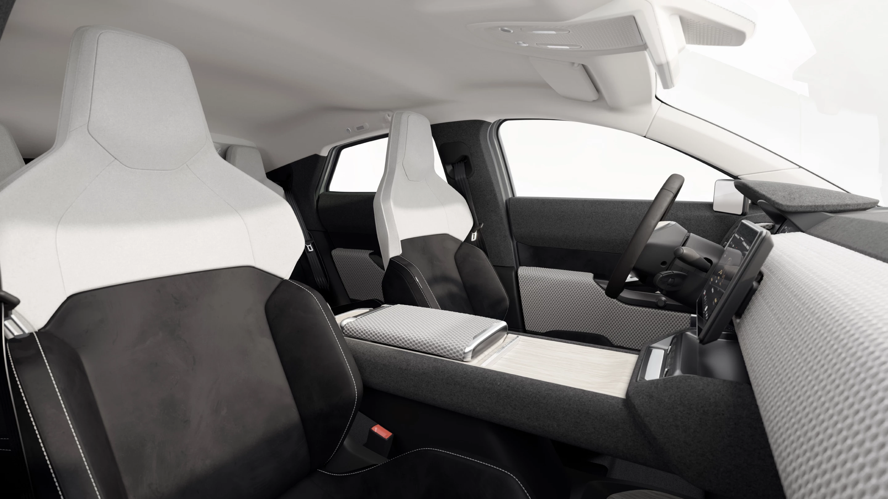 Vegan interior makes use of recycled PET bottles, among other things