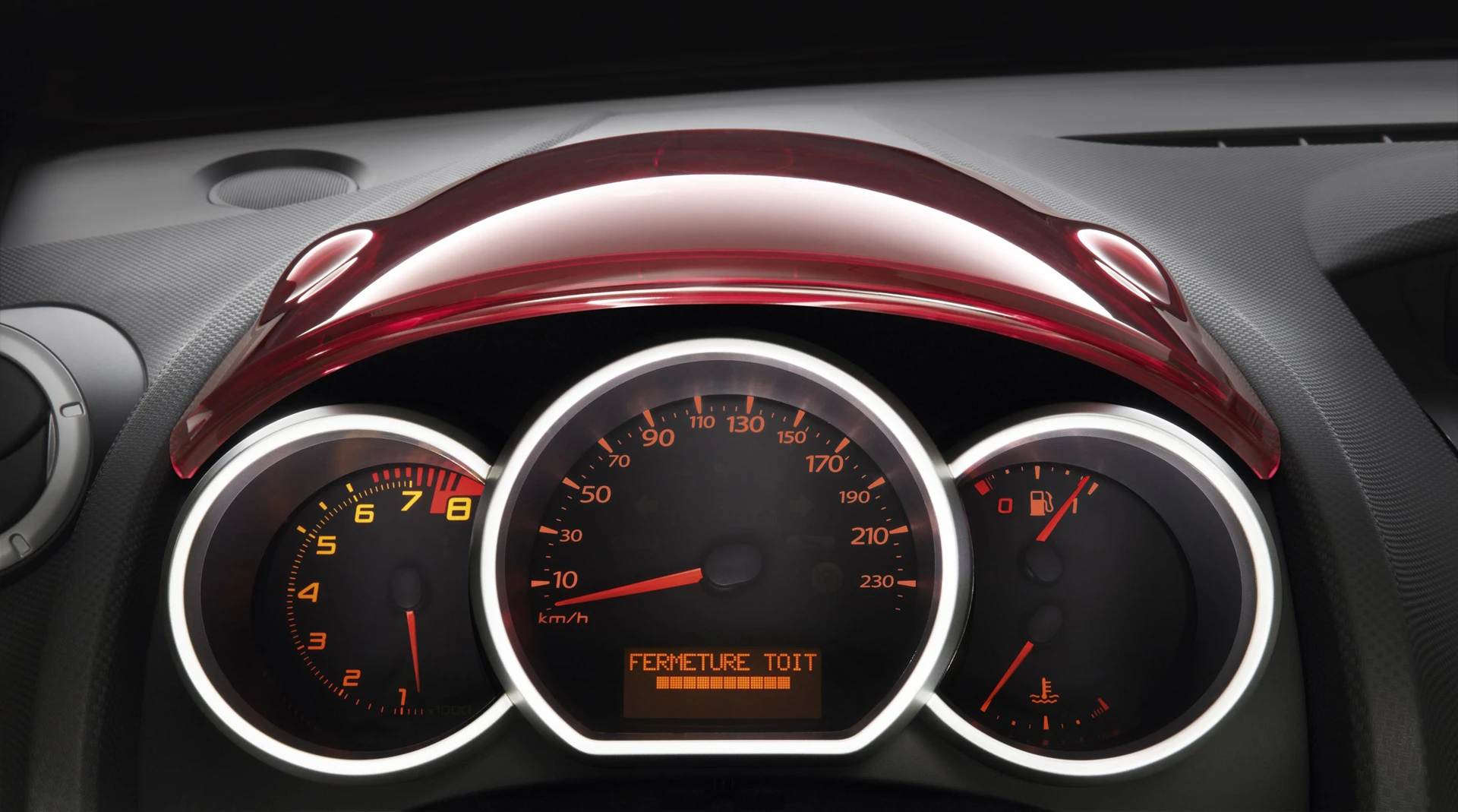 Inside the Citroen electric small car concept - the Survolt - fits the supermini class with a look of a larger supercar