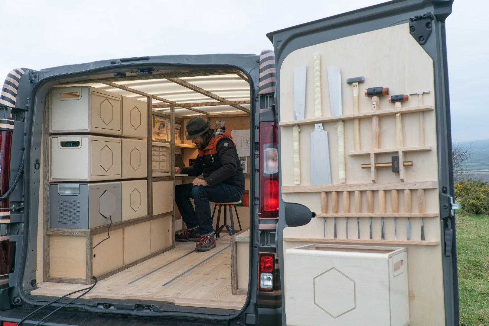 Through a series of imaginative concepts we're seeing how Nissan's versatile NV series vans can be decked out for nomadically minded folks in need of working space