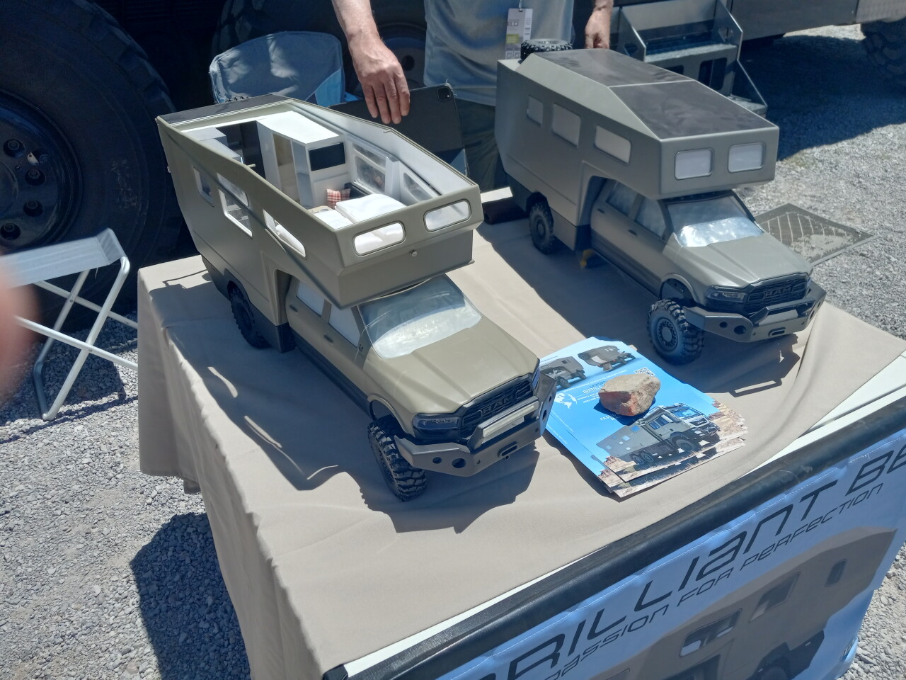 Unicat shows models of both the Brilliant B63X with pop-up roof and a fixed-roof Brilliant variant