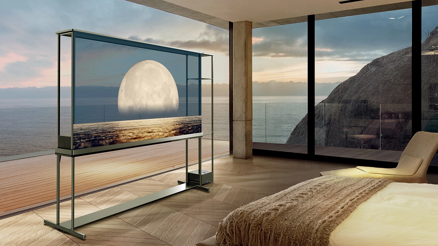 LG's new TV creates a nifty illusion of on-screen content floating in mid-air