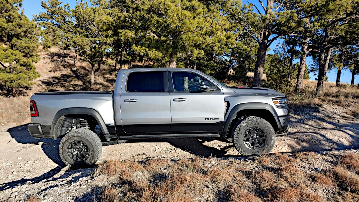 The articulation of the 2021 Ram TRX is good, but not quite as good as that found in the Ford Raptor