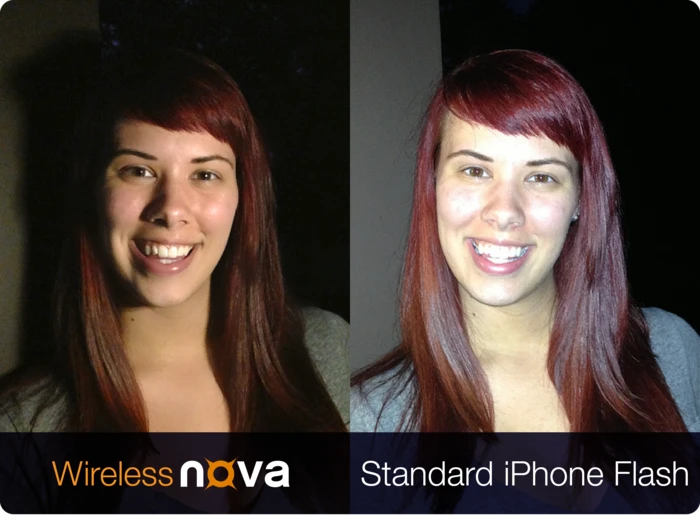A photo taken with the Nova flash and with the default iPhone flash