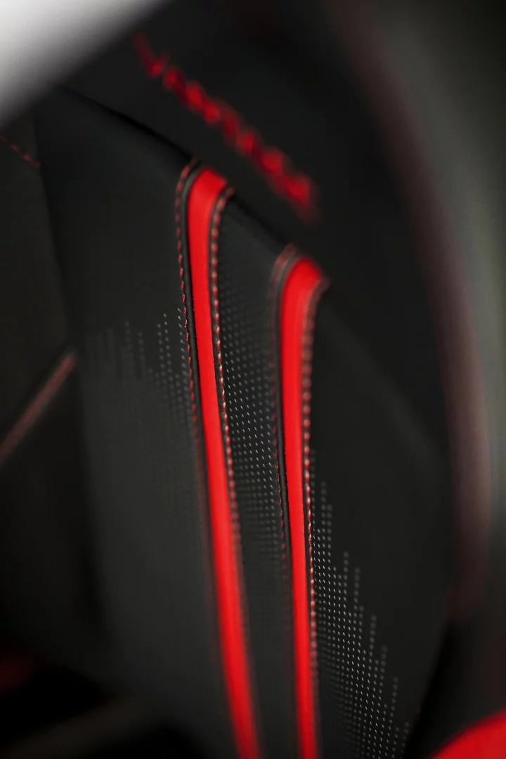 2018 Aston Martin Vantage: portions of the interior have stitches