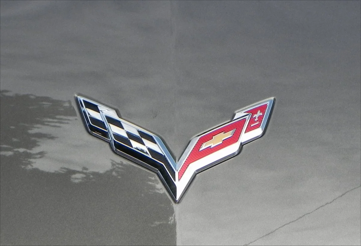 The new symbol of the Corvette adorns the car at several points