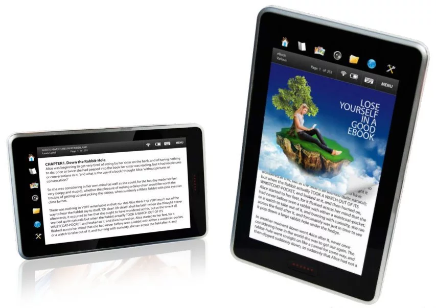 Users can enjoy thousands of color eBooks, digital magazines, newspapers, interactive books, comics, cooking books, travel guides and so on