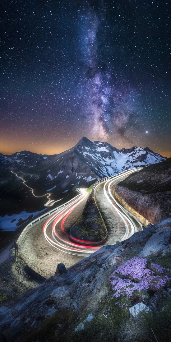 Winner Amateur, Built Environment / Architecture. Milky Way- Grossglockner High Alpine Road, Austria