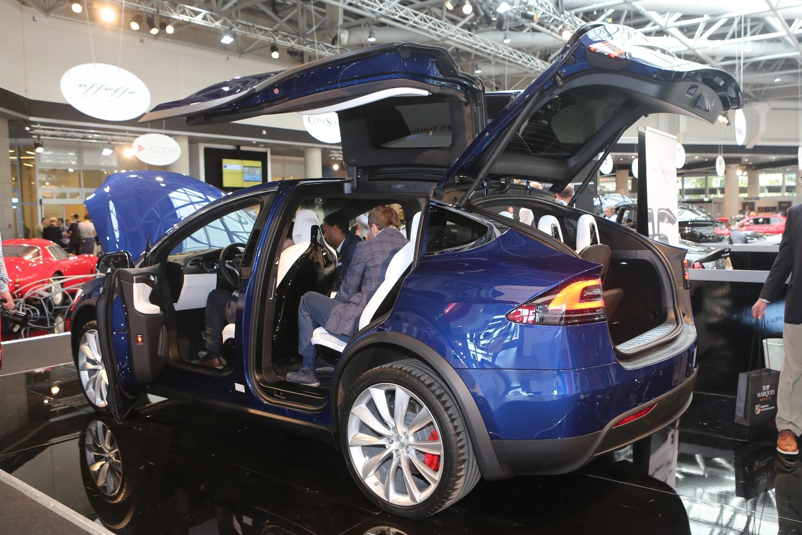 Tesla's Model X may be "old hat" at major car shows, but it gained more than its share of interest from the showgoers. Space is at such a premium, that Monaco is the only place I have ever seen where $500,000 plus cars are permanently parked on the street, inches away from traffic. Hence I suspect those Falcon Wing doors and the principality's long association and strong affinity with zero emission vehicles were the key to its popularity.