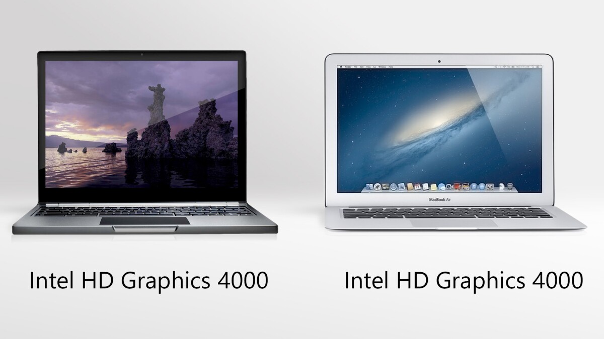 Both machines have integrated Intel graphics