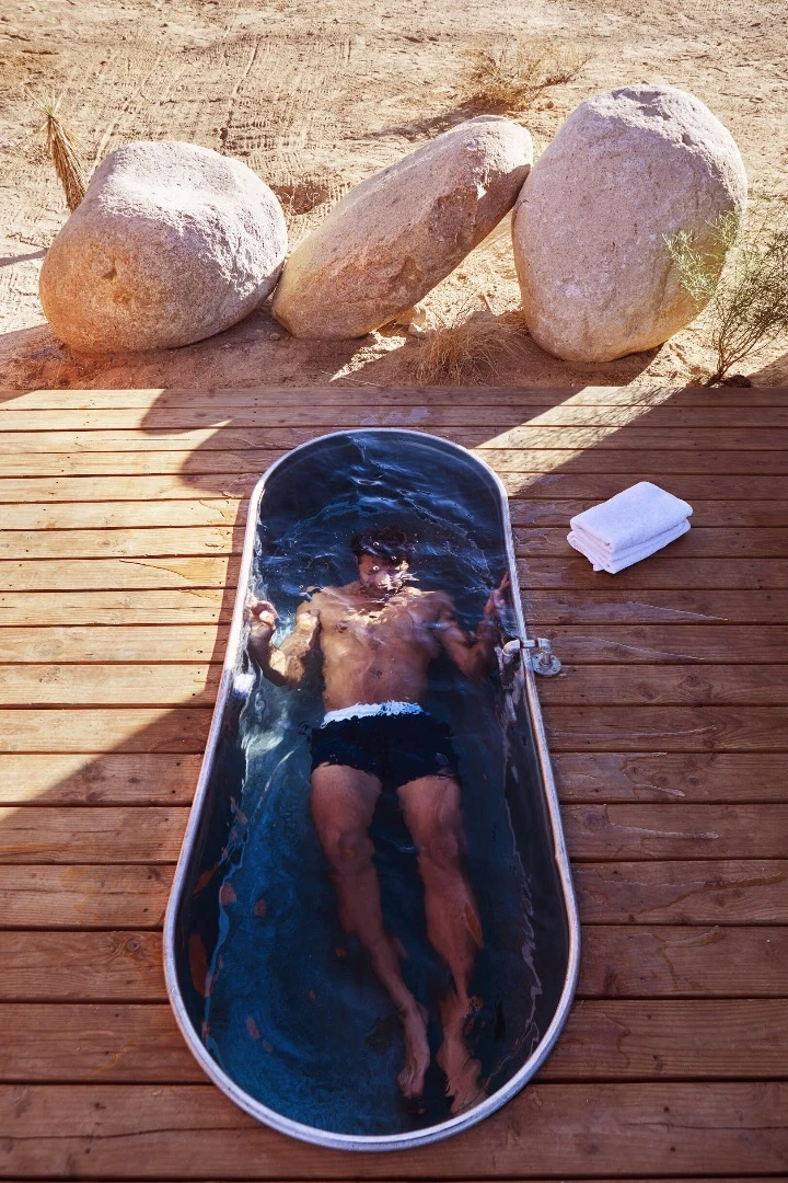 The Folly's sunken soaking tub