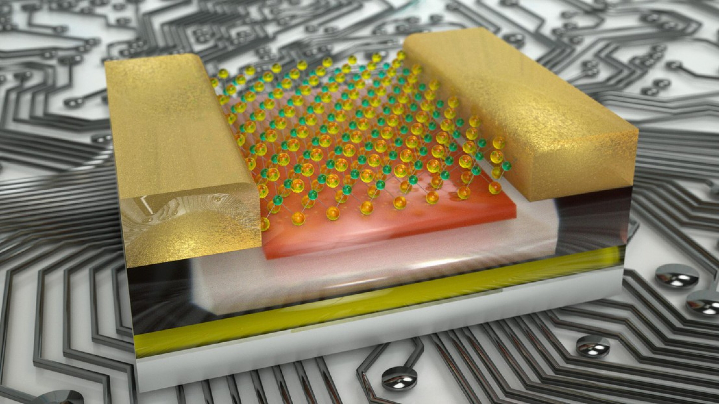 2D material helps new computer chip process and store data like a neuron