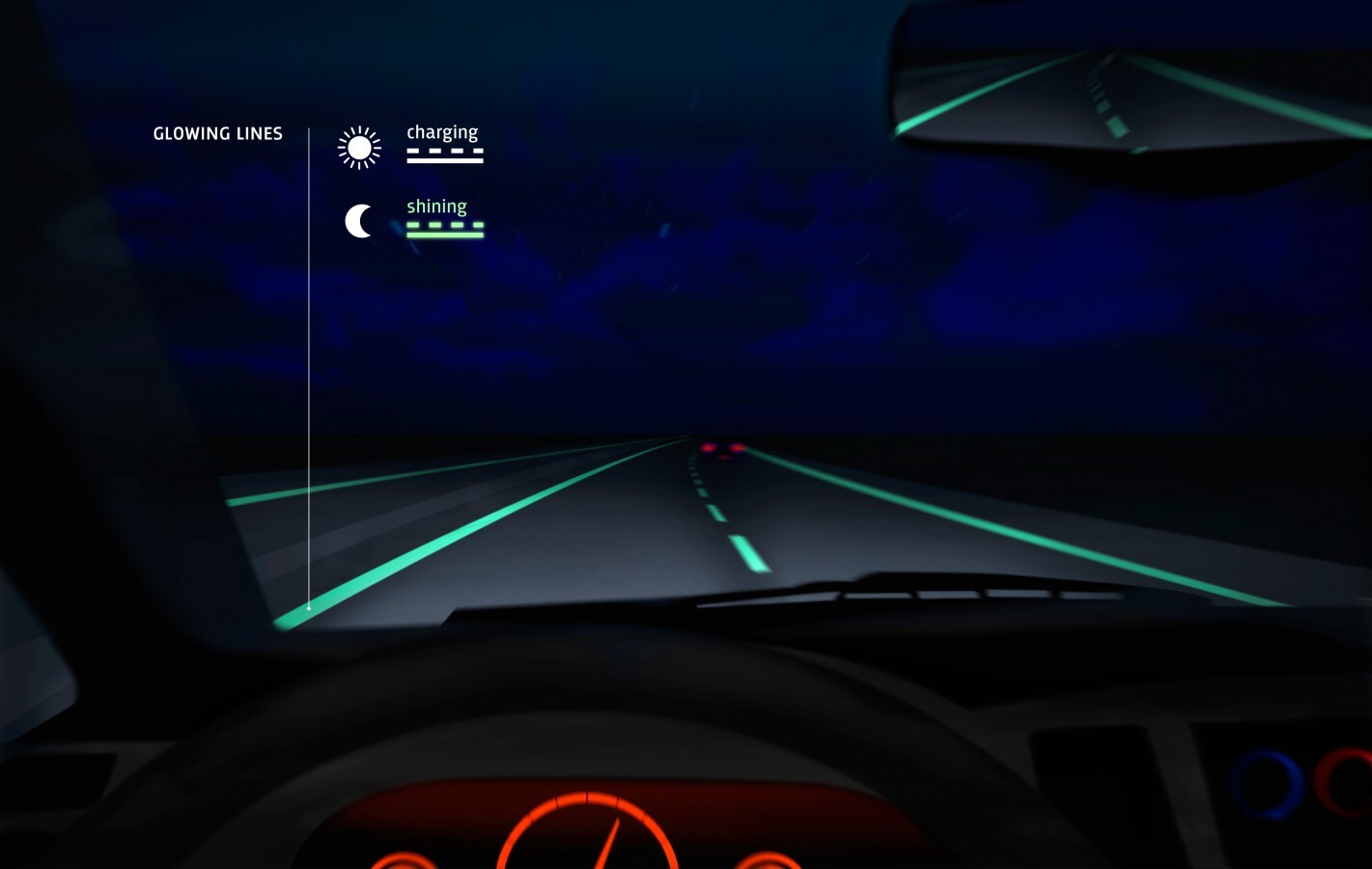 Glow-in-the-Dark Road