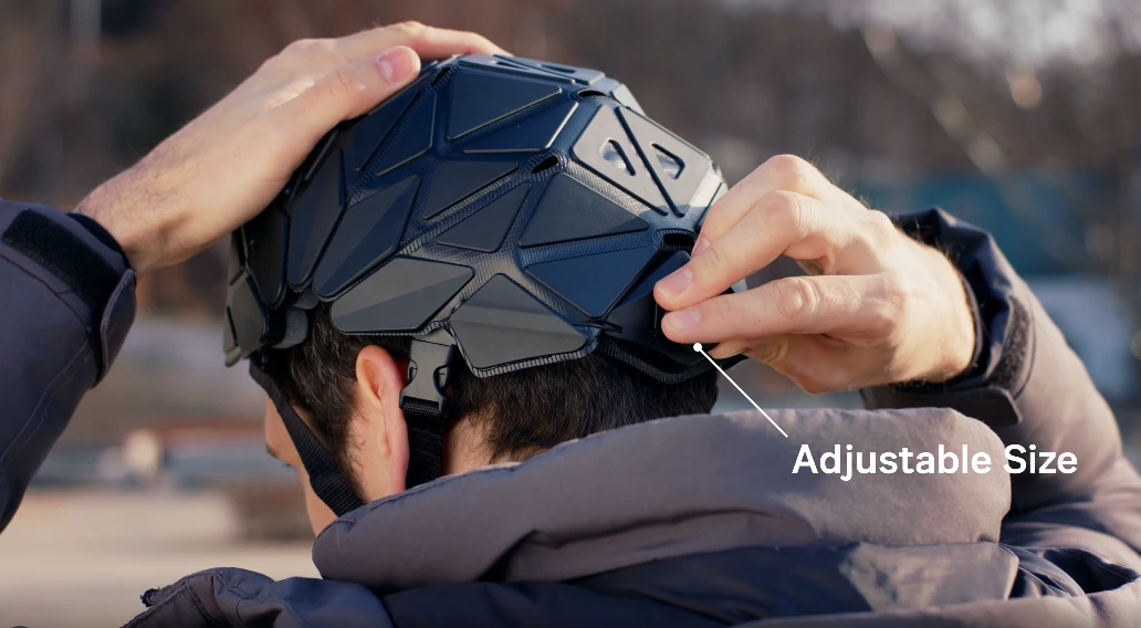Once the Raba helmet is grown into shape, the dial creates a personalized fit