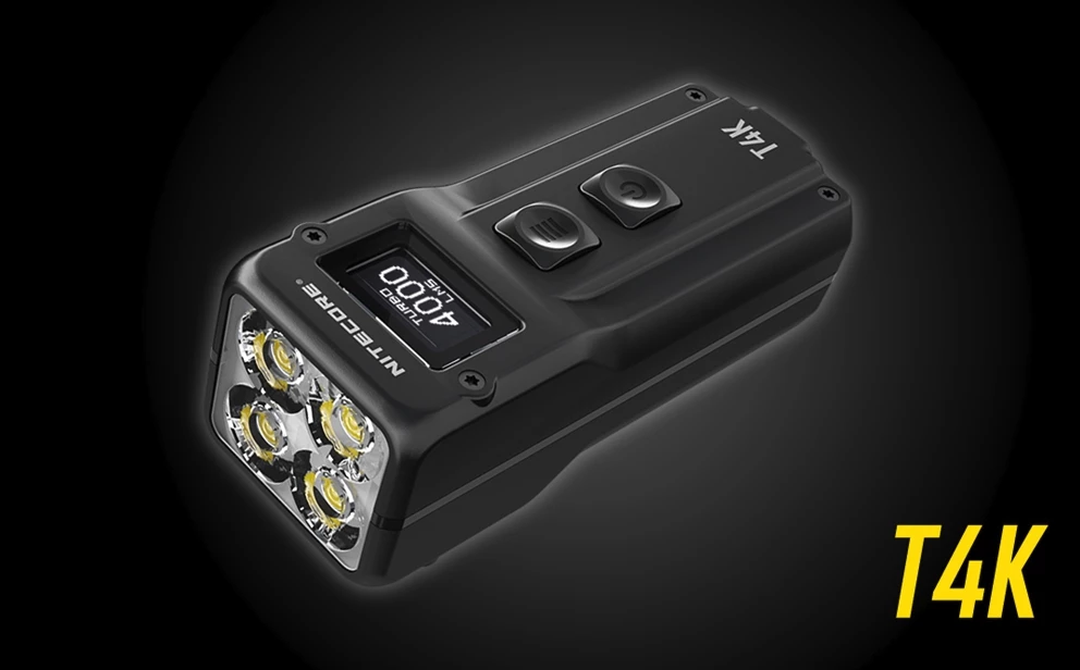 The T4K becomes the latest, most powerful member of Nitecore's keychain series