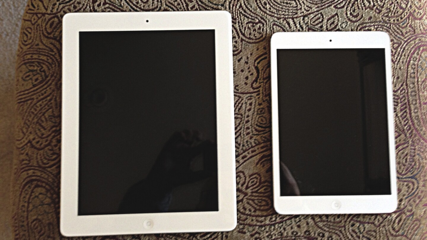 The iPad mini is considerably smaller than the full-sized iPad