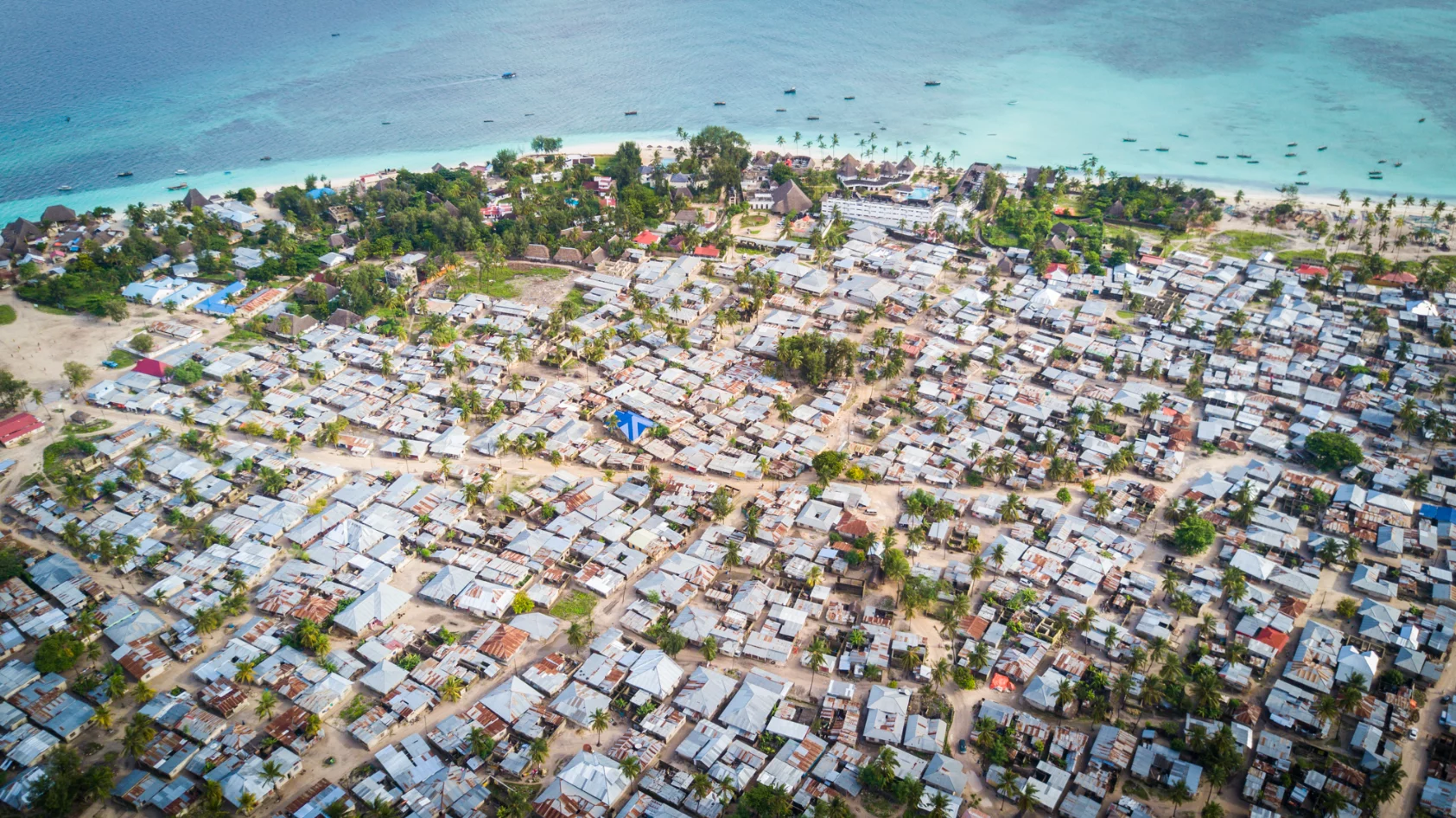 A coastal resort surrounded by poverty on Zanzibar Island