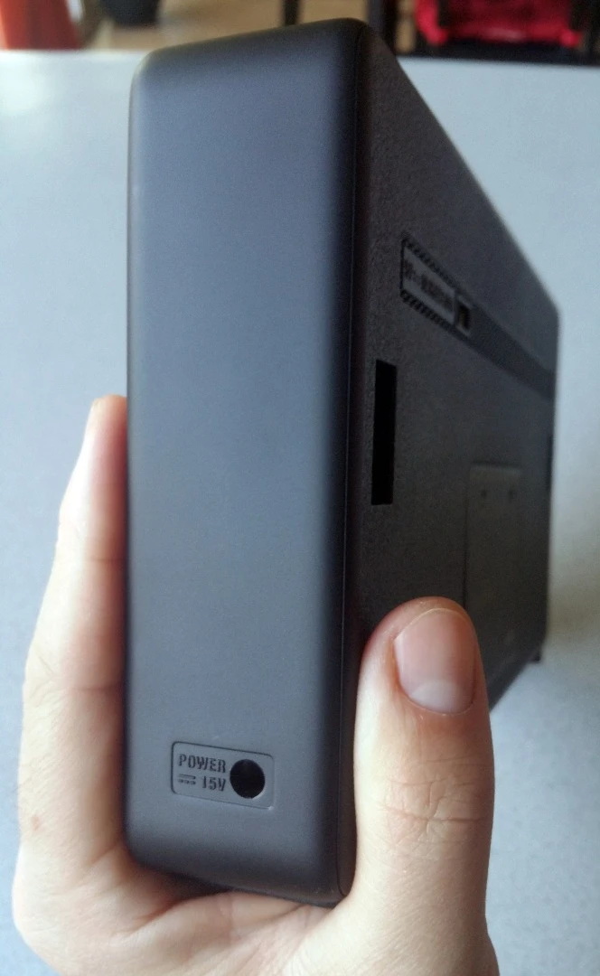 No USB compatibility with this portable speaker, as the Marshall Stockwell charges via wall adapter only