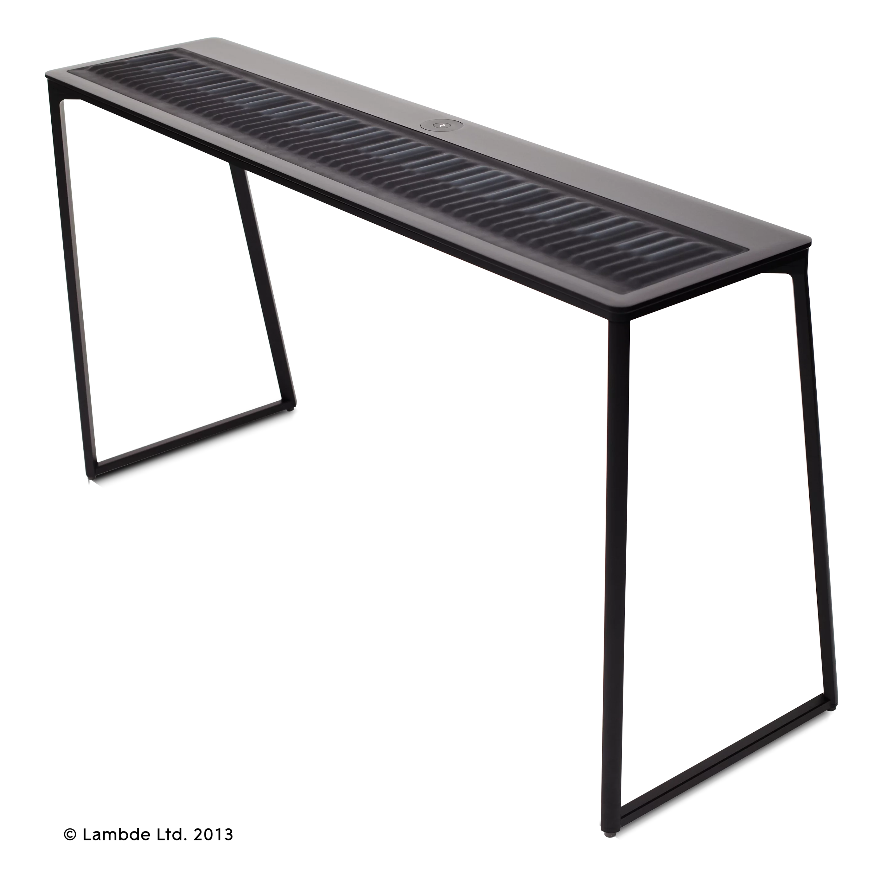 At a glance, it looks like a regular keyboard with a soft covering, but each note actually flexes under a user's touch and produces a different pitch, volume, and timbre, depending on exactly where it's pressed (Photo: Lambde Ltd. 2013)