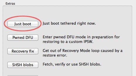 You'll need to reconnect to redsn0w every time you reboot
