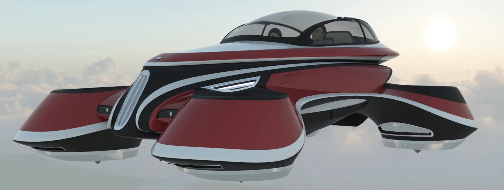 The Hover Coupe takes flight