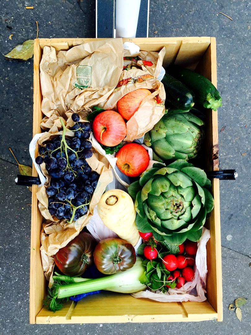 Kick your way down to the local farmer's market and stock up