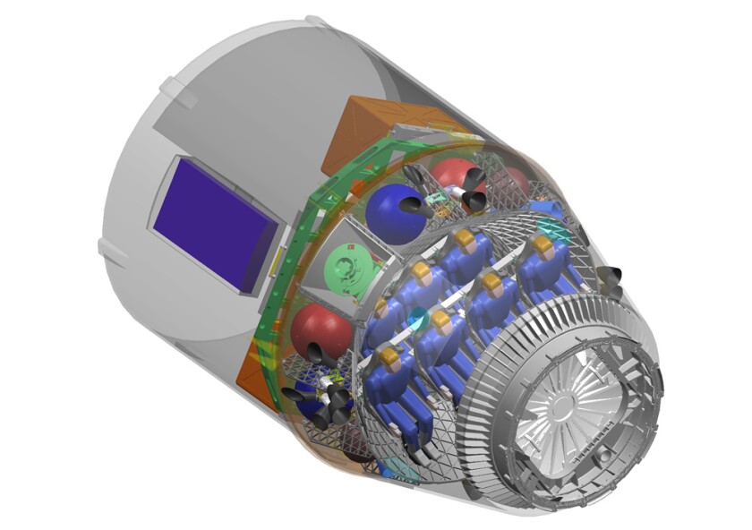 The Dragon space capsule (Image: SpaceX)