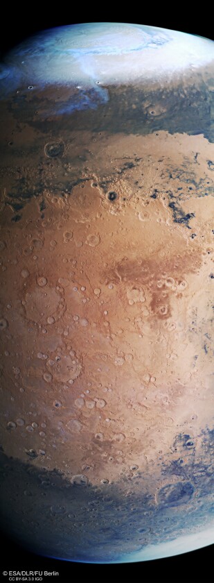 A full view of the previous image, showing a "slice across Mars"