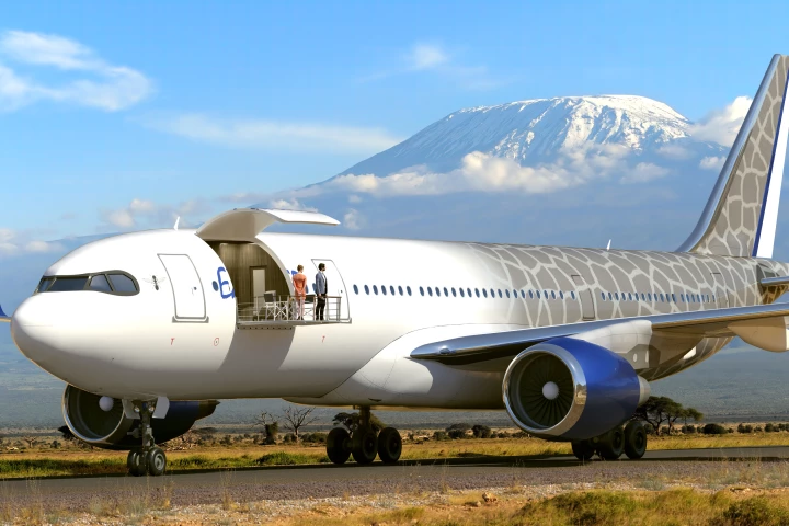 Land the Explore on a scenic runway and enjoy the view on the retractable deck