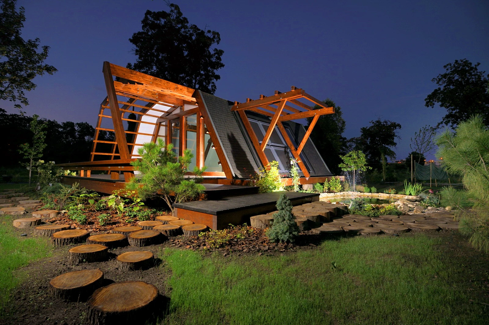 Several different sized homes are available for purchase
