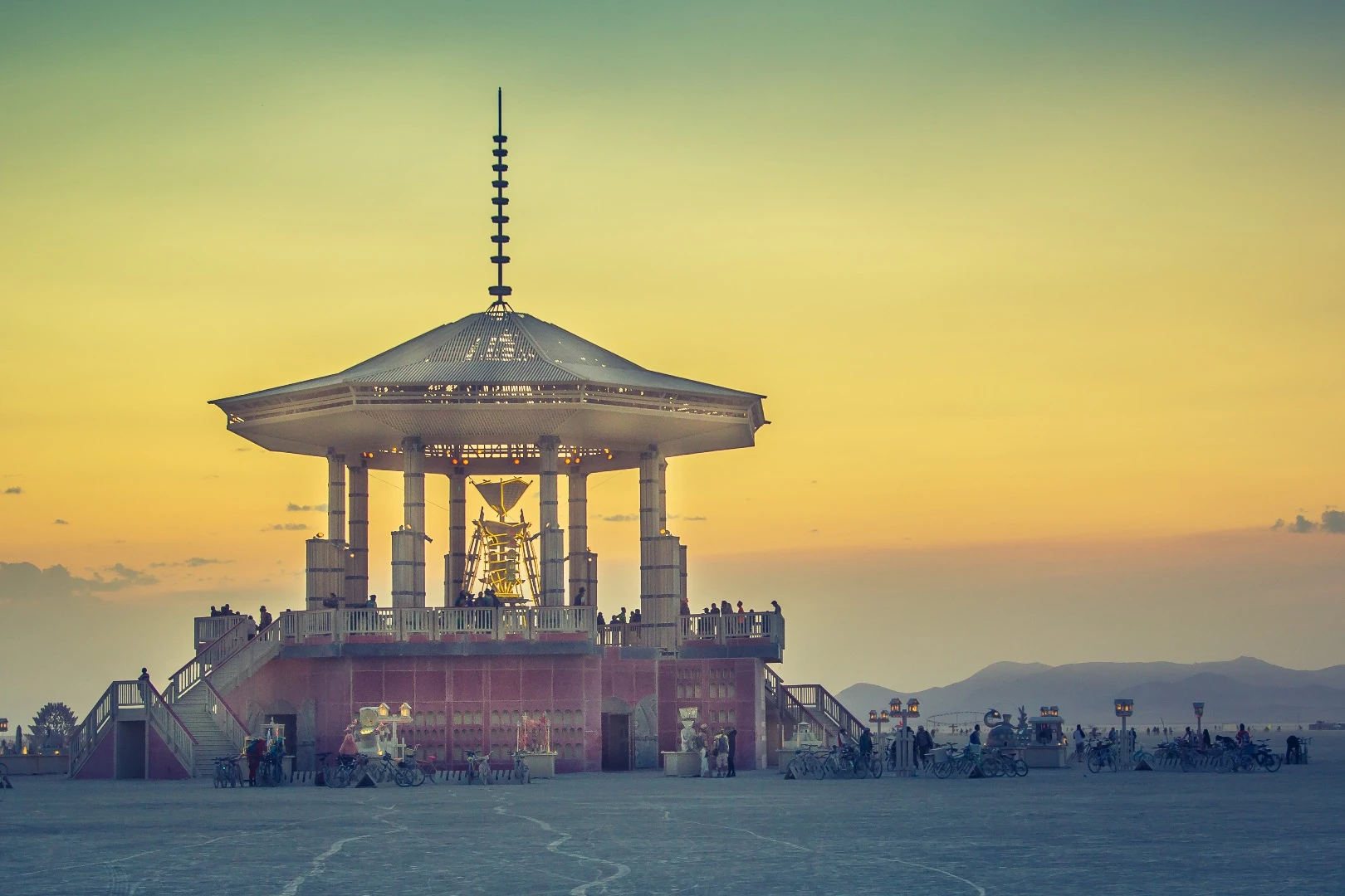 Lovely shot of 'The Man' at sunrise