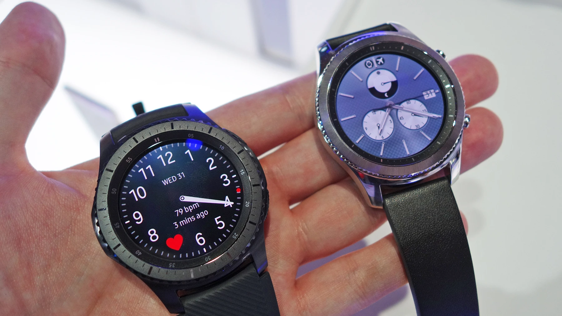The new Samsung Gear S3 is here, and we've taken a look at both models (Frontier left, Classic right)