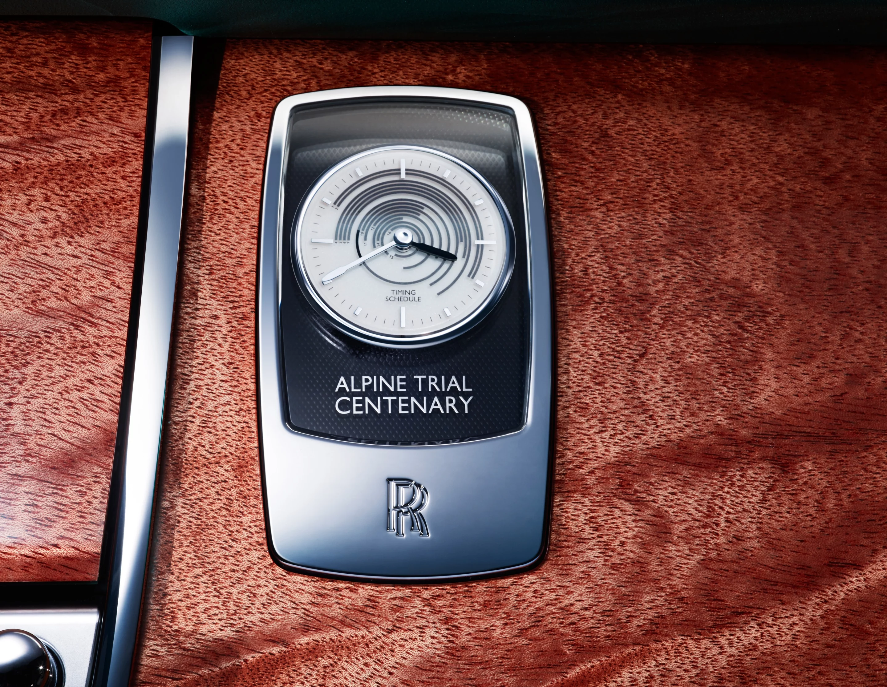 The special edition includes an Alpine Trial-inspired clock