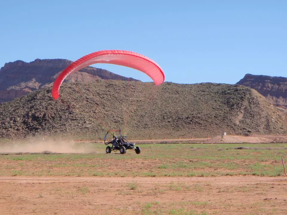 The SkyRunner taking off