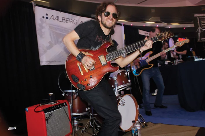 Aalberg says that musicians can expect a fill suite of AE-1-compatible stomps in the future