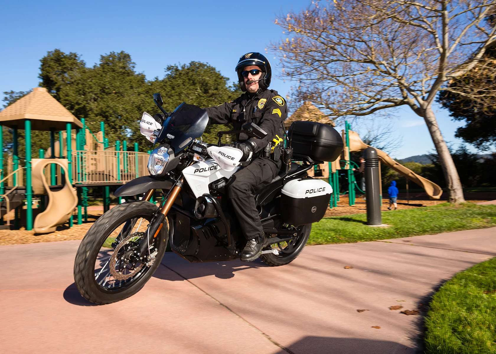 Helping to keep neighborhoods safe, the 2013 Zero Police/Security motorcycles