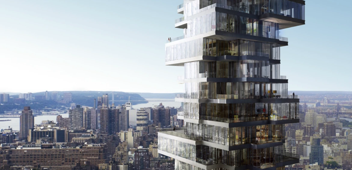 56 Leonard Street will stand 57 stories and 830 feet (253 meters) tall