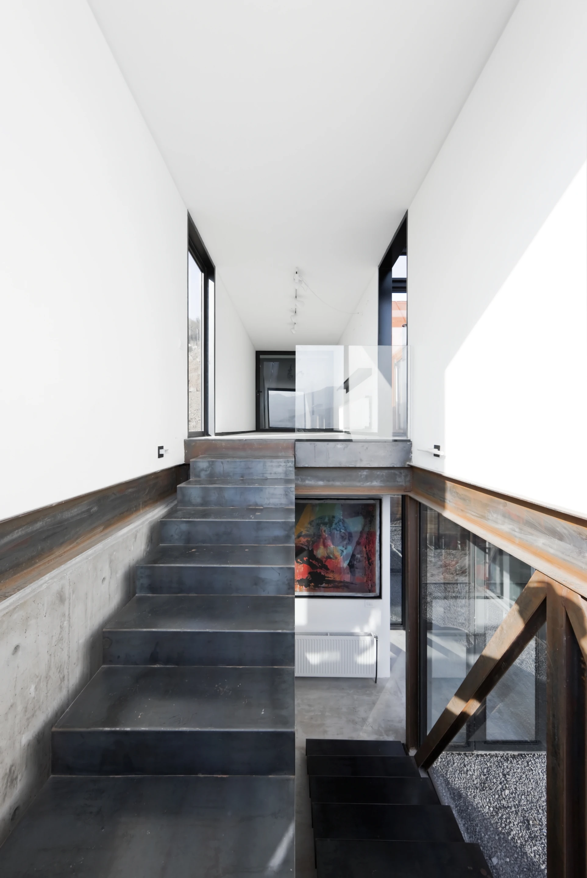 Some areas of the property slope with the hillside, resulting in an unusual interior layout (Photo: Sergio Pirrone)